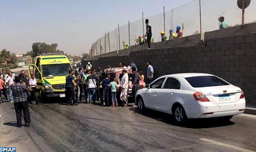 16 جريحا في تفجير استهدف حافلة سياحية عند المتحف المصري الكبير بمنطقة الأهرامات بالجيزة