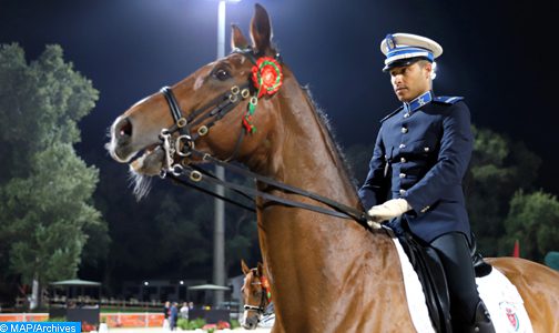 أسبوع الفرس 2019 : مقدم الشرطة عبد الرزاق عنوتي يفوز ببطولة المغرب “ألف” لترويض الخيول