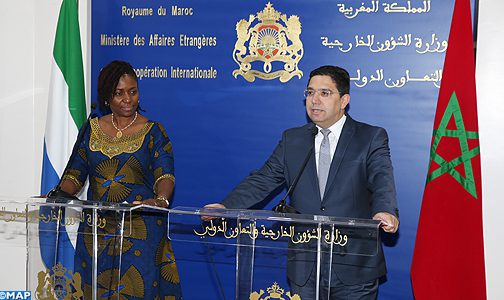 السيد بوريطة يشيد بالتضامن الدائم والتعاون المثمر بين المغرب وسيراليون