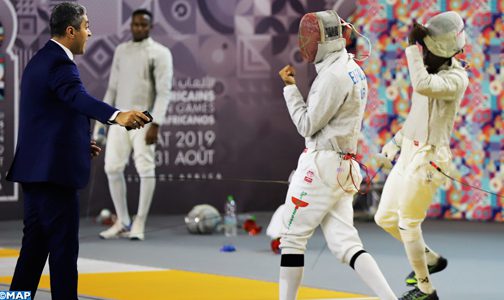 الألعاب الافريقية- الرباط 2019 .. المسايفة المغربية تفوز بسبع ميداليات منها ذهبية واحدة