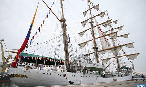السفينة الكولومبية (غلوريا ) تحط الرحال في الدار البيضاء