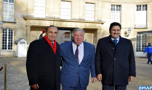 السيد عبد الصمد قيوح يتباحث بباريس مع رئيس مجلس الشيوخ الفرنسي