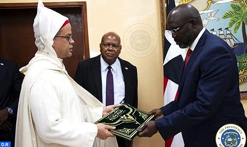 سفير المغرب في ليبيريا يقدم أوراق اعتماده للرئيس وياه