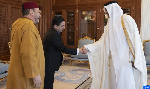 أمير دولة قطر يستقبل مستشار صاحب الجلالة السيد فؤاد عالي الهمة