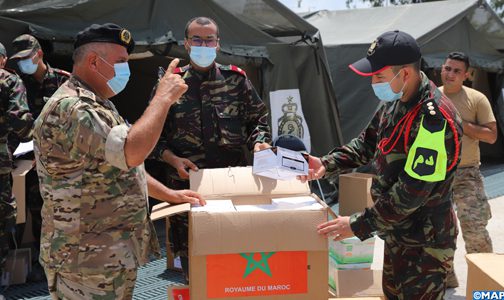 المستشفى العسكري الميداني الذي أقامه المغرب ببيروت يشرع في تقديم خدماته للبنانيين