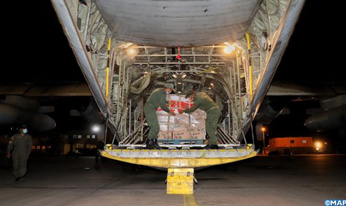 مغادرة طائرات محملة بمساعدات غذائية لفائدة القوات المسلحة اللبنانية والشعب اللبناني