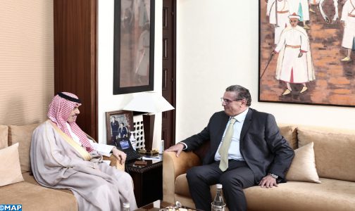 رئيس الحكومة يستقبل وزير خارجية المملكة العربية السعودية