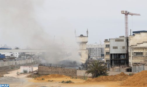 الدار البيضاء: حريق هائل في مصنع لإنتاج زيت المائدة .. ولا خسائر بشرية