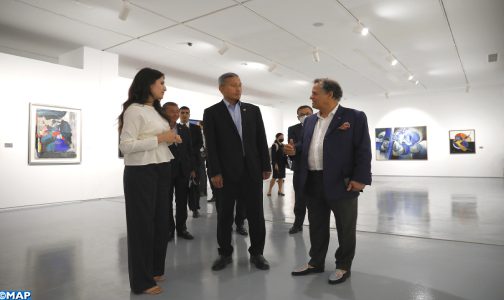 وزير خارجية سنغافورة يزور متحف محمد السادس للفن الحديث والمعاصر