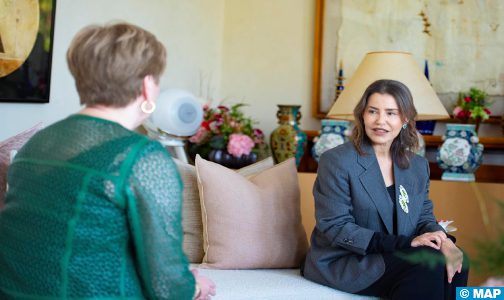 صاحبة السمو الملكي الأميرة للا مريم تستقبل رئيسة “مركز كينيدي” ورئيسة لجنته الدولية