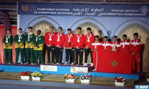 البطولة الإفريقية ال18 للجمباز الفني بمراكش: المغرب يحتل المرتبة الثانية في ترتيب الفرق في فئة الذكور