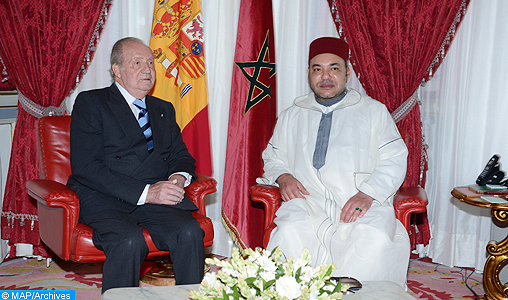 SM le Roi Mohammed VI et SM le Roi Juan Carlos 1er se félicitent de “l’excellent état” des relations bilatérales