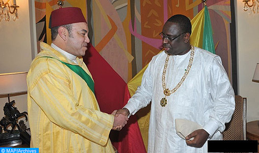 SM le Roi préside à Casablanca la cérémonie d’accueil officiel du Président sénégalais