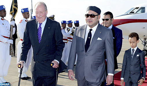 Arrivée au Maroc de SM le Roi Juan Carlos 1er d’Espagne