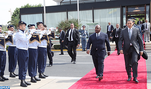 Le Président de la République du Gabon quitte le Maroc au terme d’une visite dans le Royaume