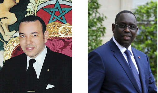 SM le Roi reçoit un appel téléphonique de la part du président sénégalais