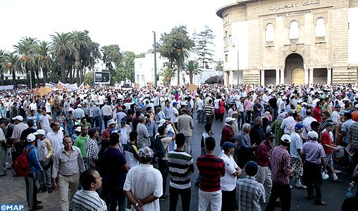 Manifestation à Rabat contre la hausse des prix des produits pétroliers