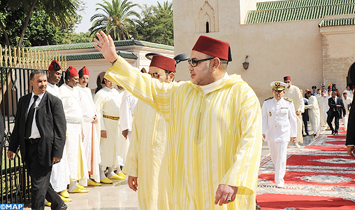 SM le Roi, Amir Al Mouminine, accomplit la prière du vendredi à la mosquée “Moulina” à Rabat
