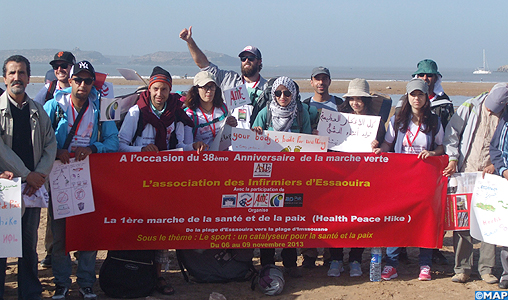 Essaouira: des jeunes marchent pour la paix et la santé