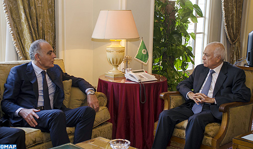 M. Mezouar s’entretient au Caire avec le secrétaire général de la Ligue Arabe