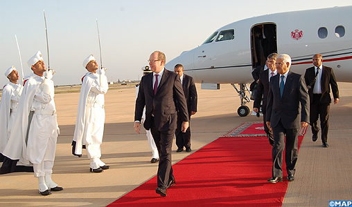Arrivée à Agadir de SAS le Prince Albert II de Monaco