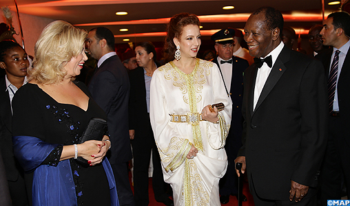 SAR la Princesse Lalla Salma prend part à Abidjan au dîner-gala de la Fondation Children Of Africa