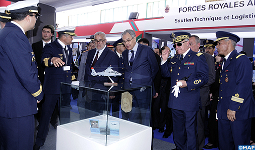 Ouverture du 4ème Salon international de l’Aéronautique et du spatial, “Marrakech Air Show 2014”