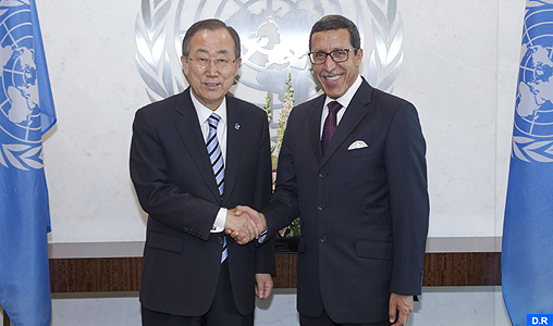 Omar Hilale présente à Ban Ki-moon ses Lettres de Créance en tant qu’Ambassadeur Représentant permanent du Maroc auprès de l’ONU