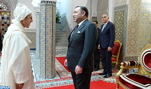 SM le Roi reçoit M. Omar Hilale et le charge des fonctions d’Ambassadeur, Représentant permanent du Royaume du Maroc auprès de l’ONU (Cabinet Royal)