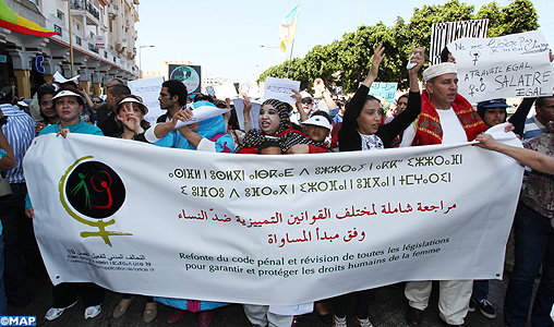 Une marche à Rabat pour réclamer la mise en place de l’autorité de parité et la protection des droits des femmes