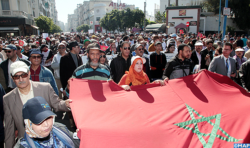 Marche nationale à Casablanca pour protester contre “la détérioration” de la situation sociale et économique de la classe ouvrière