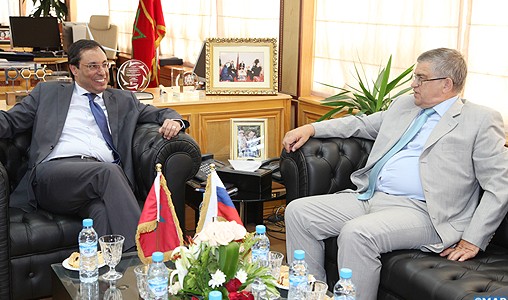 M. Amara et l’Ambassadeur de la Fédération de Russie à Rabat s’entretiennent des moyens de renforcer la coopération bilatérale dans le domaine de l’énergie