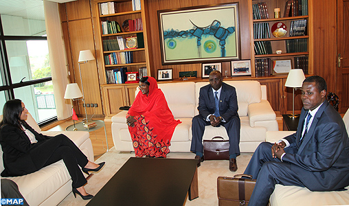 Mme Bouaida s’entretient avec une délégation du groupe d’amitié parlementaire Tchad-Maroc