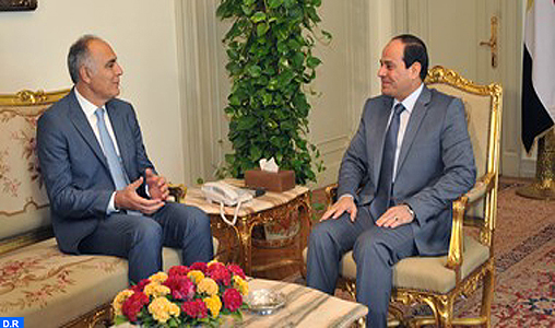 Le président égyptien reçoit M. Salaheddine Mezouar