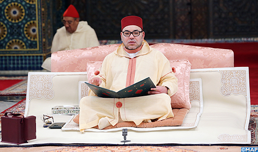 SM le Roi, Amir Al Mouminine, préside la cinquième causerie religieuse du mois sacré du Ramadan