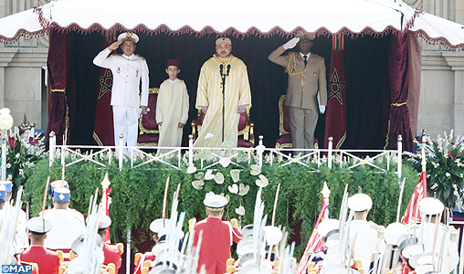 SM le Roi préside à Rabat la cérémonie de prestation de serment des officiers lauréats des grandes écoles militaires et paramilitaires