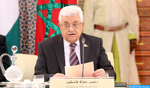 Le président palestinien exprime ses remerciements à SM le Roi pour Son soutien au peuple palestinien
