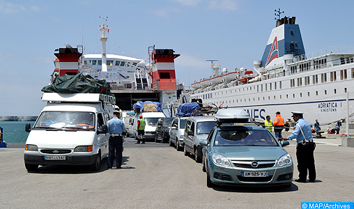 Encombrement du port Tanger Med suite à l’afflux massif de voyageurs en partance vers Algesiras (Autorité portuaire)