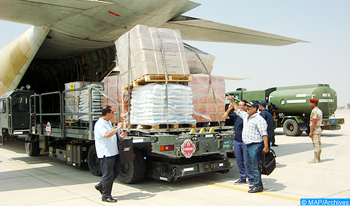 Arrivée en Egypte de deux avions marocains transportant des aides humanitaires destinées à la population de Gaza