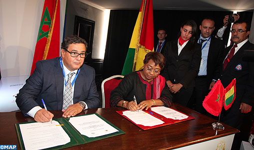 Maroc-Guinée : Signature de trois accords de partenariat dans les domaines de l’agriculture et de l’assainissement liquide