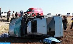 Cinq morts et trois blessés graves dans un accident survenu sur l’autoroute Settat-Marrakech