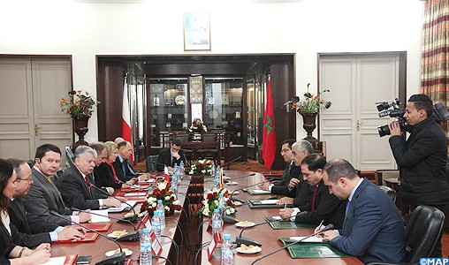 M.Talbi Alami s’entretient avec le président du Sénat polonais