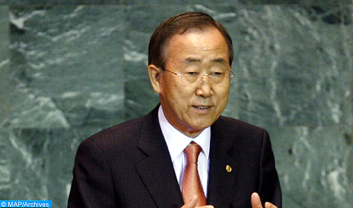 Ban Ki-moon exprime à SM le Roi son appréciation du soutien précieux du Maroc aux activités des Nations Unies
