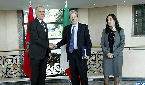 M. Mezouar s’entretient avec son homologue italien des moyens de promouvoir la coopération bilatérale