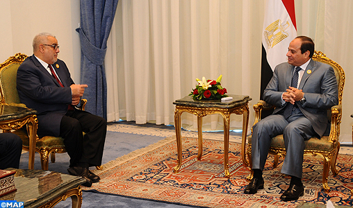 Le président égyptien reçoit le chef du gouvernement Abdelilah Benkirane