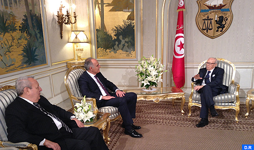 M. Mezouar remet un message de condoléances et de solidarité de SM le Roi au président tunisien suite à l’attaque terroriste de Tunis