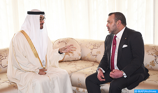 SM le Roi reçoit un appel téléphonique de SA Cheikh Mohamed ben Zayed Al Nahyane