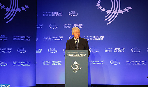 Ouverture à Marrakech de la Conférence ”Clinton Global Initiative”