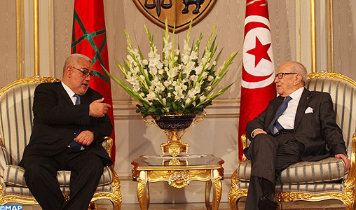 Tunisie: Le président Caïd Essebsi reçoit M. Benkirane