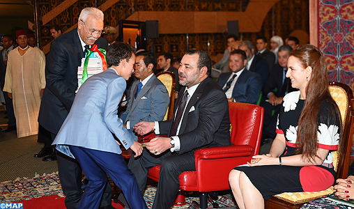 SM le Roi préside la cérémonie de fin d’année scolaire 2014-2015 à l’Ecole Royale à Rabat